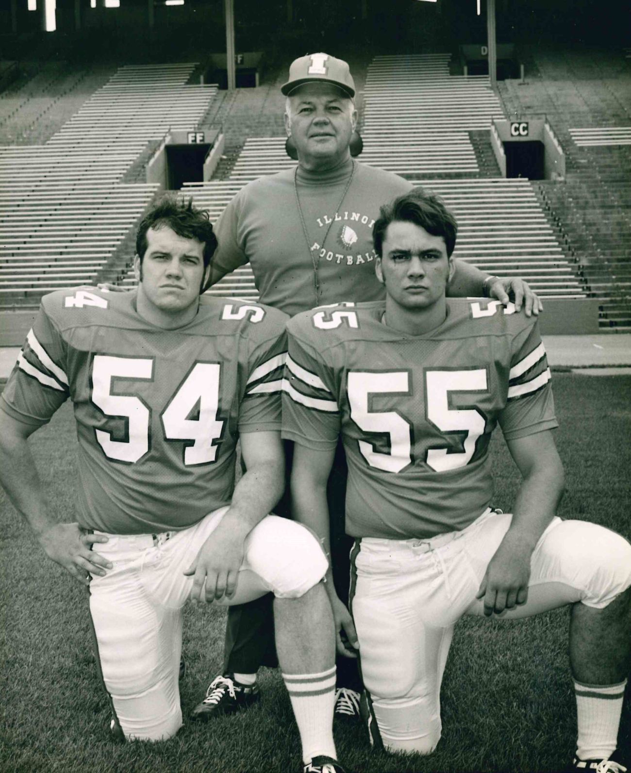 Co-captains and coach